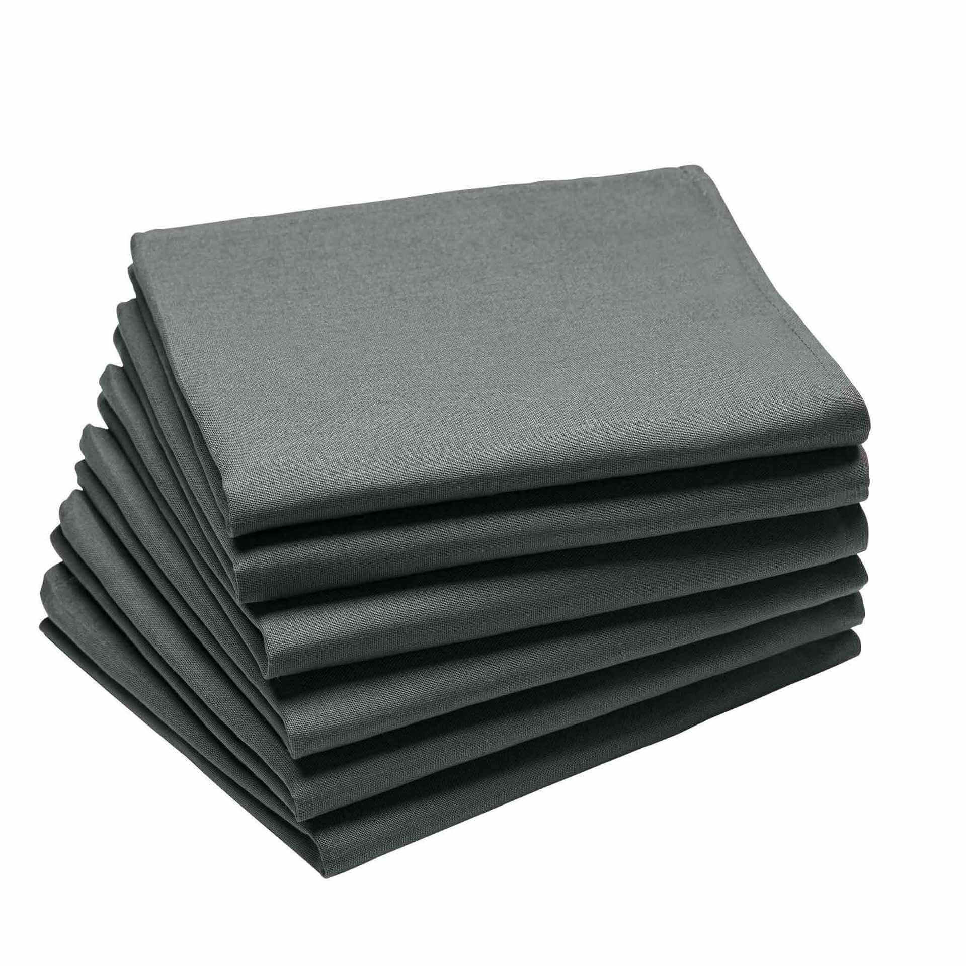 Serviettes de table Anthracite