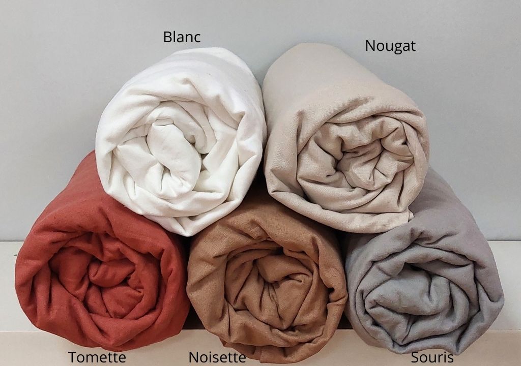 Draps Housses Flanelle Uni 5 coloris