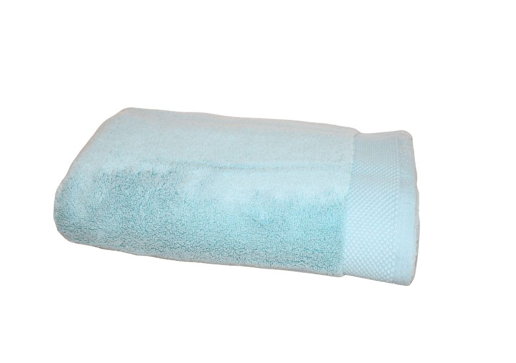 Drap de douche 70x140 micro-coton 520gr/m2 hyper absorbant et moelleux coloris turquoise collection Ariane.