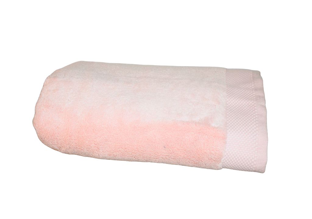 Drap de douche 70x140 micro-coton 520gr/m2 hyper absorbant et moelleux coloris rose collection Ariane, broderie disponible.