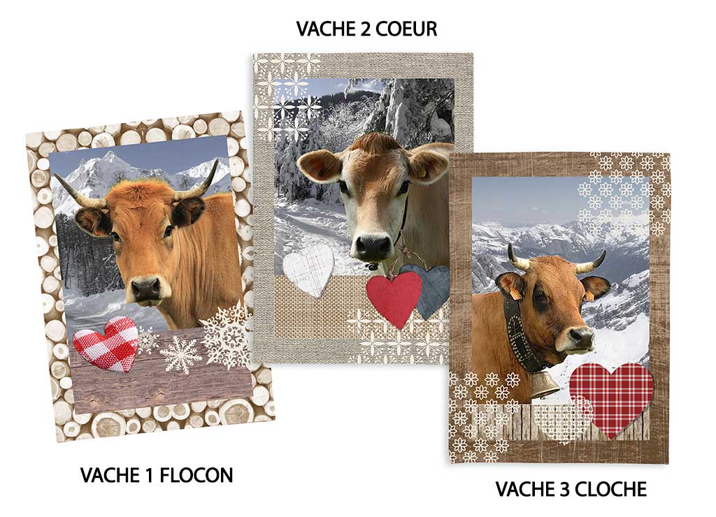 Torchons Vache (3 modèles)