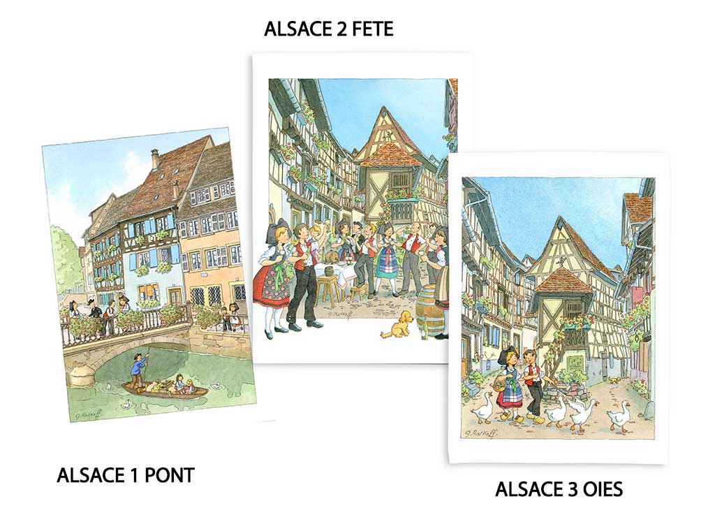 Torchons Alsace (3 modèles)