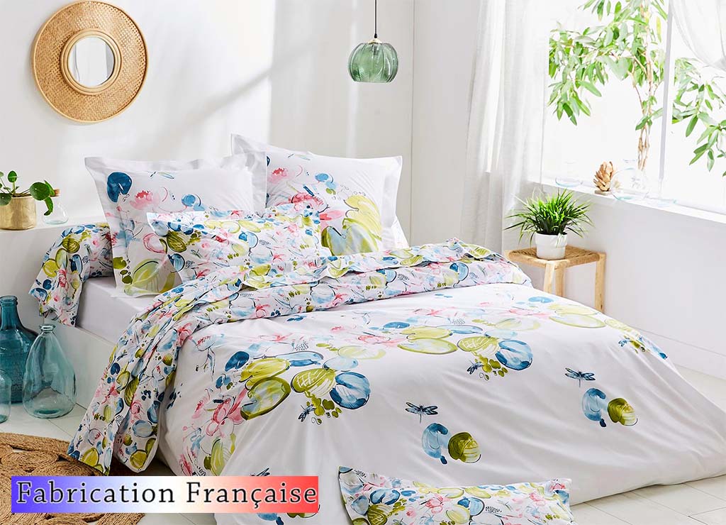 Housse de couette percale Farandole fabrication française