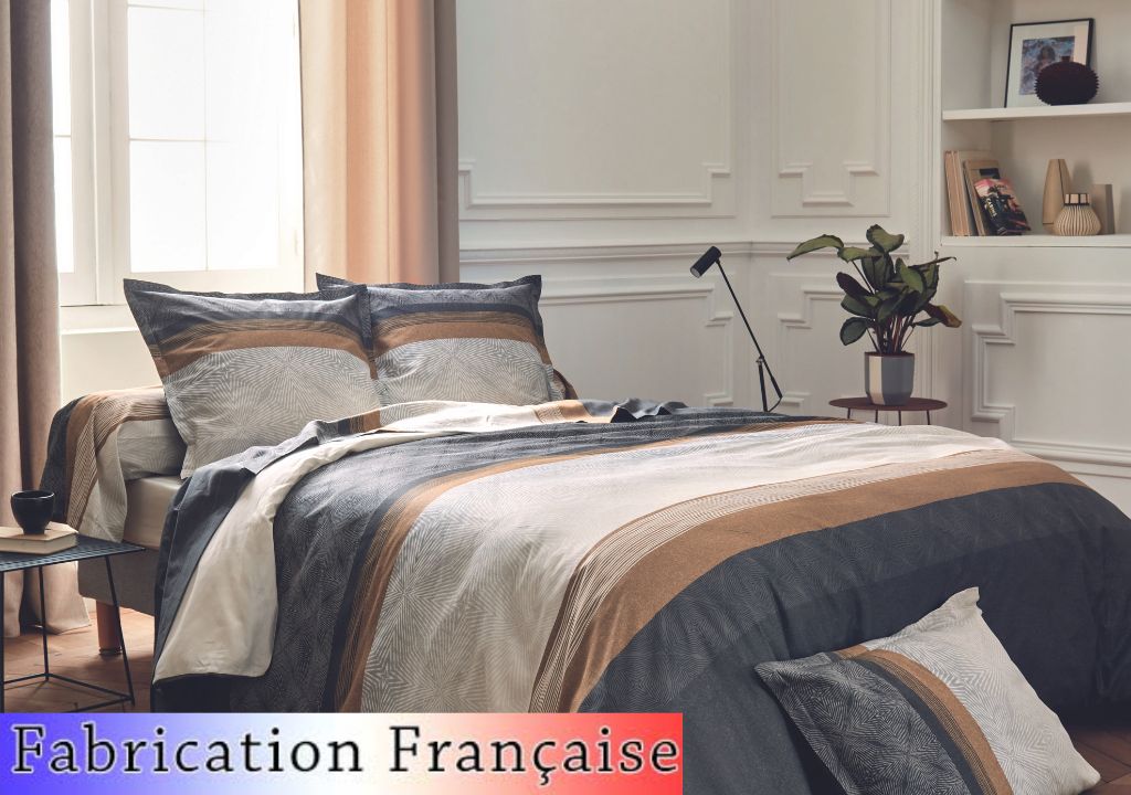 Housse de couette Satin Tiago Fabrication française