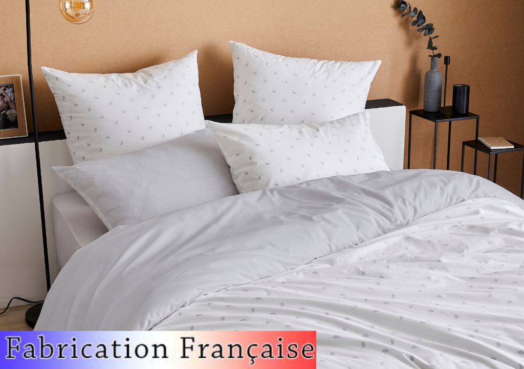 Parure de lit Fabrication Française en Percale 100% Coton