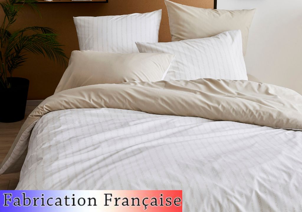 Fabrication Française Housse de couette Percale Gaby Lin