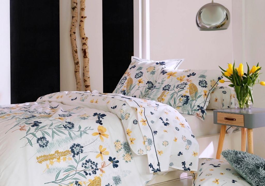 Housse de couette 80 fils Petite Folie Bleu