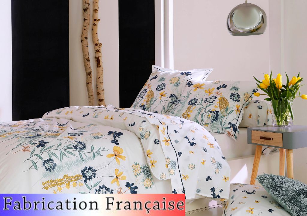 Housse de couette 80 fils Petite Folie Bleu