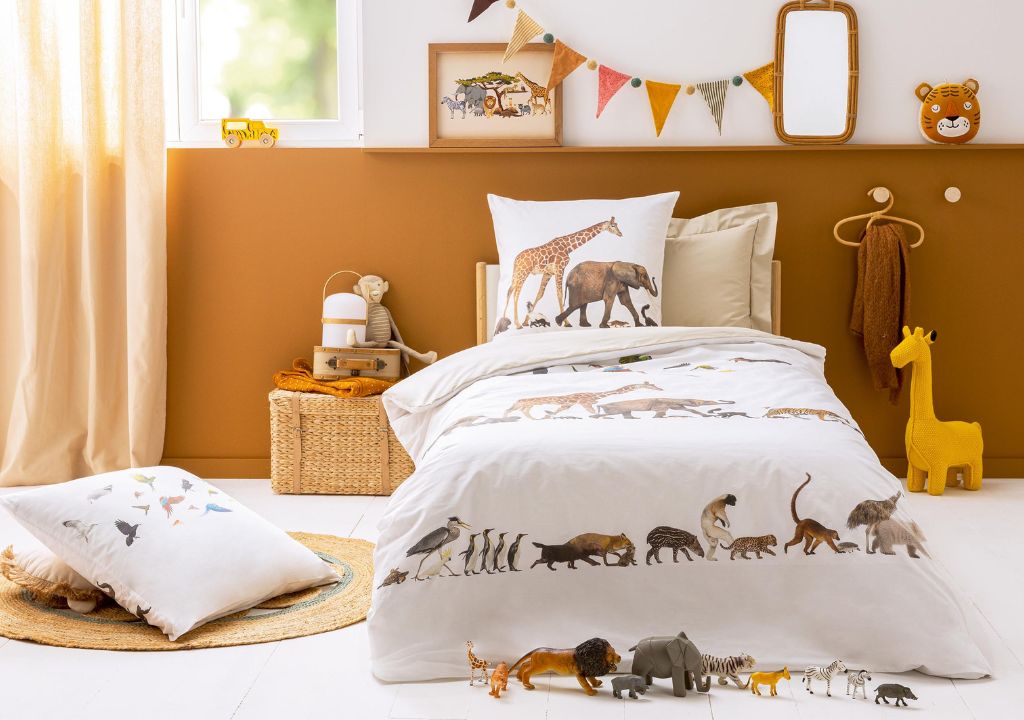 Housse de couette percale Zoo