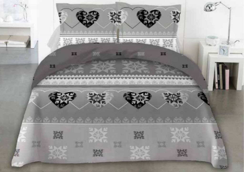 Housse de couette 100% coton Flocon