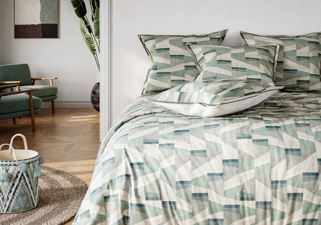 Housse de couette 100% coton 57 fils Pixel
