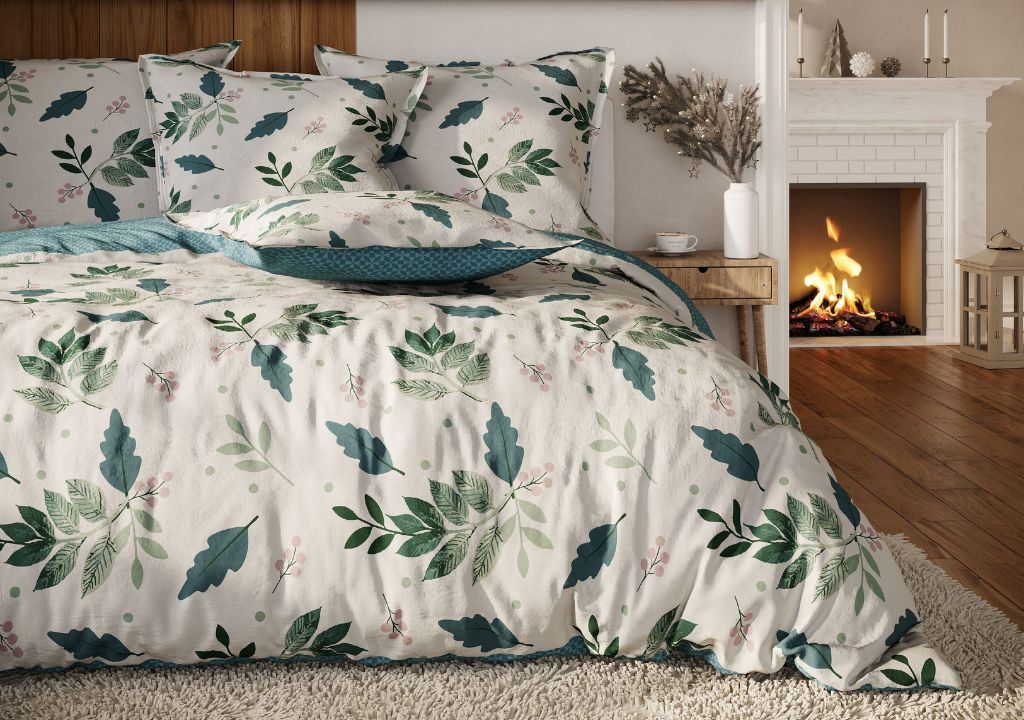Housse de couette Flanelle Jade