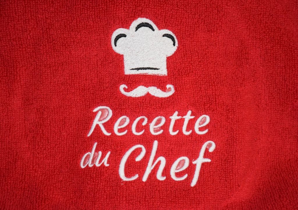 zoom broderie recette du chef 