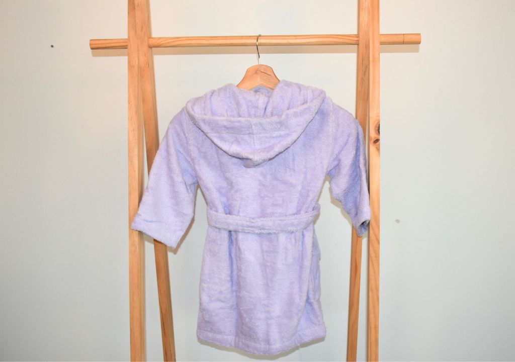Peignoir enfant lilas