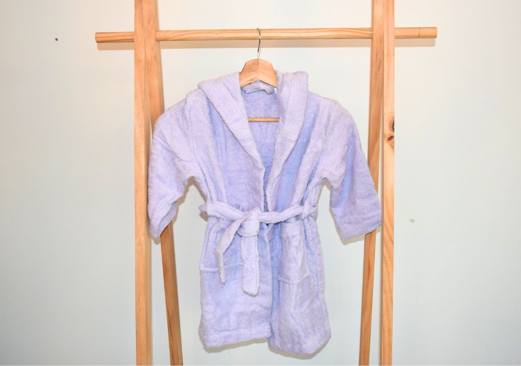 Peignoir enfant lilas