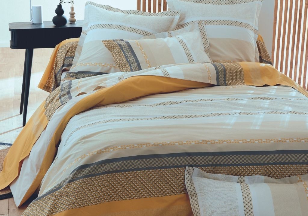 Parure de lit Percale 80 fils fabrication française