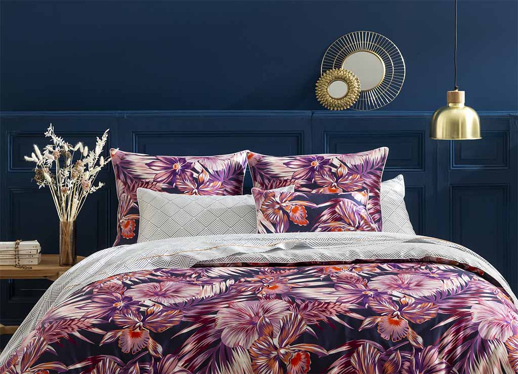 Housse de couette en satin 120 fils