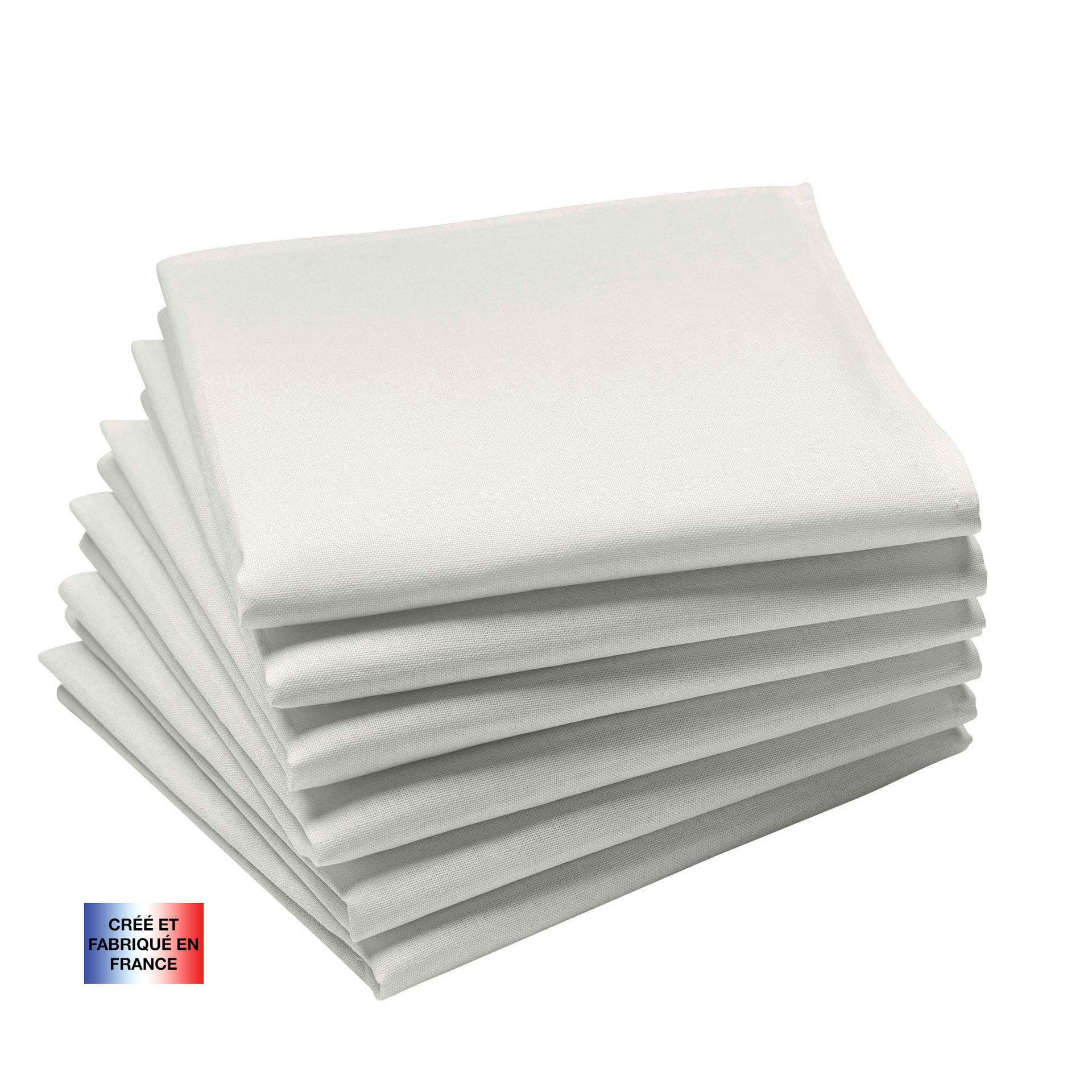 Serviettes de table blanc