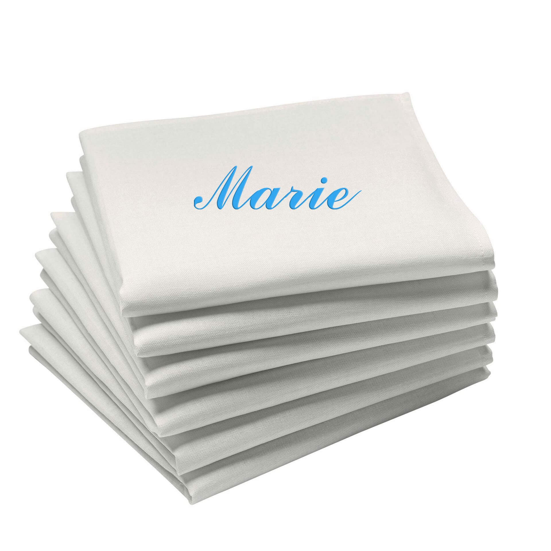 Serviettes de table blanc